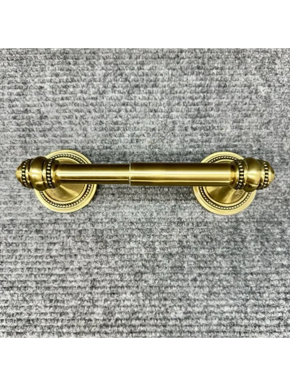 Brass Gold Tone Bath Hardware Set Hand Towel Hook Ring Toilet Paper Holder Lot
